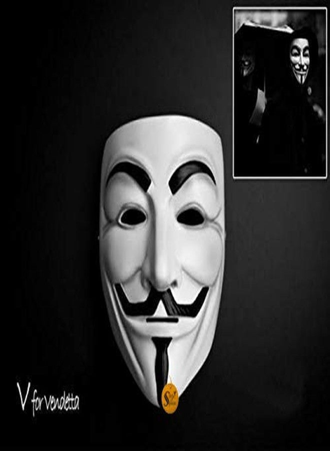 Sage Square Children V For Vendetta Comic Face Mask - Fawkes Anonymous Edition, Perfect Fit Cosplay, Birthday Parties (Design 2), Multicolor - Image 5